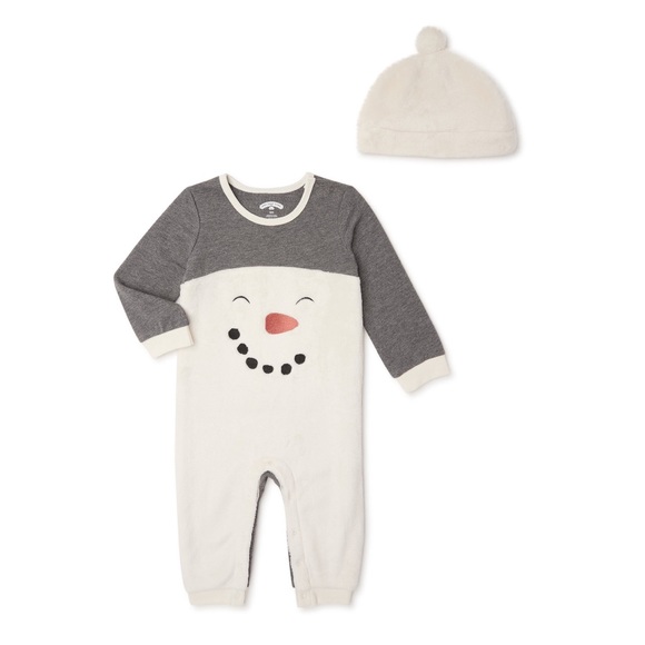 Holiday Time Baby and Toddler Romper with Matching Hat Snowman NEW - Pls Bundle! - Picture 4 of 4